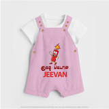 Kutty Pattasu Dungaree - BABY PINK - 0 - 5 Months Old (Chest 18")