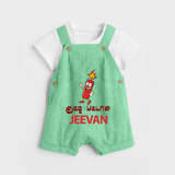 Kutty Pattasu Dungaree - GREEN - 0 - 5 Months Old (Chest 18")