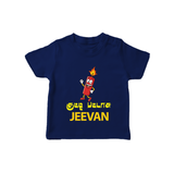 Kutty Pattasu Tshirt - NAVY BLUE - 0-5 Months Old (Chest 17")