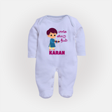 Little Deepam Boy Full Body Suit - BABY BLUE - New Born (Chest 7.5")