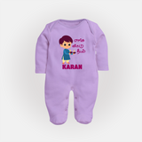 Little Deepam Boy Full Body Suit - LILAC - New Born (Chest 7.5")