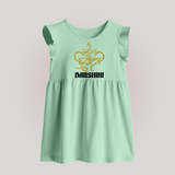 Shubh Diwali Sparkle Baby Frock - MINT GREEN - 0 - 3 Months Old (Chest 17")