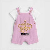 Shubh Diwali Sparkle Dungaree - BABY PINK - 0 - 5 Months Old (Chest 18")