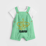 Shubh Diwali Sparkle Dungaree - GREEN - 0 - 5 Months Old (Chest 18")