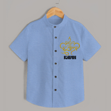 Shubh Diwali Sparkle Shirt - SKY BLUE - 0 - 6 Months Old (Chest 23")