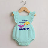 Little Spark Big Dhamaka Romper Frock - MINT GREEN - 0 - 3 Months Old (Chest 19")
