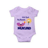 Little Spark Big Dhamaka Romper - LILAC - New Born (Chest 14")