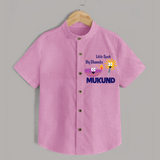 Little Spark Big Dhamaka Shirt - BABY PINK - 0 - 6 Months Old (Chest 23")
