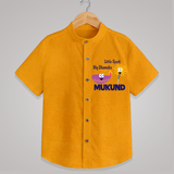 Little Spark Big Dhamaka Shirt - CHROME YELLOW - 0 - 6 Months Old (Chest 23")