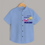 Little Spark Big Dhamaka Shirt - SKY BLUE - 0 - 6 Months Old (Chest 23")