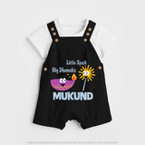 Little Spark Big Dhamaka Dungaree - BLACK - 0 - 5 Months Old (Chest 18")