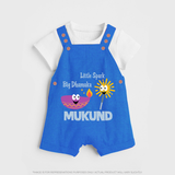 Little Spark Big Dhamaka Dungaree - COBALT BLUE - 0 - 5 Months Old (Chest 18")