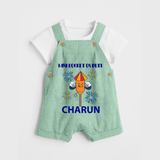Mini Rocket Diwali Dungaree - MINT GREEN - 0 - 5 Months Old (Chest 18")