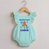 Mini Rocket Diwali Romper Frock - MINT GREEN - 0 - 3 Months Old (Chest 19")