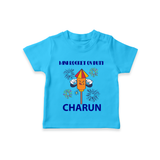 Mini Rocket Diwali Tshirt - SKY BLUE - 0-5 Months Old (Chest 17")