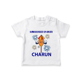 Mini Rocket Diwali Tshirt - WHITE - 0-5 Months Old (Chest 17")