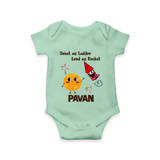 Sweet Laddu Rocket Romper - MINT GREEN - New Born (Chest 14")