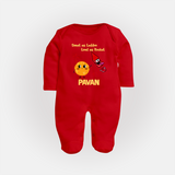 Sweet Laddu Rocket Full Body Suit - RED - New Born (Chest 7.5")