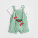 Chota Packet Bada Dhamaka Dungaree - MINT GREEN - 0 - 5 Months Old (Chest 18")