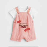 Chota Packet Bada Dhamaka Dungaree - PEACH - 0 - 5 Months Old (Chest 18")