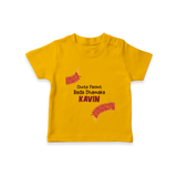 Chota Packet Bada Dhamaka Tshirt - CHROME YELLOW - 0-5 Months Old (Chest 17")