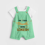 My First Diwali Celebration Dungaree - GREEN - 0 - 5 Months Old (Chest 18")
