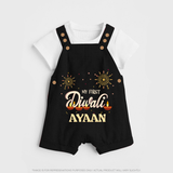 My First Diwali Sparkling Moments Dungaree - BLACK - 0 - 5 Months Old (Chest 18")