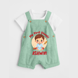 My First Diwali Joy Dungaree - MINT GREEN - 0 - 5 Months Old (Chest 18")