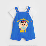 My First Diwali Star Dungaree - COBALT BLUE - 0 - 5 Months Old (Chest 18")