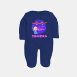 My First Diwali Lights & Laughter Full Body Suit - NAVY BLUE - New Born (Chest 7.5")