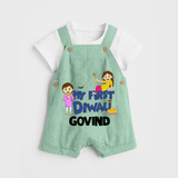 My First Diwali Fun Dungaree - MINT GREEN - 0 - 5 Months Old (Chest 18")