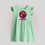 My First Diwali Sparkle Baby Frock - MINT GREEN - 0 - 3 Months Old (Chest 17")