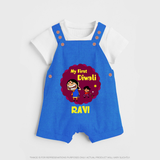 My First Diwali Sparkle Dungaree - COBALT BLUE - 0 - 5 Months Old (Chest 18")
