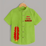 Chota Pataka Diwali Shirt - LIME GREEN - 0 - 6 Months Old (Chest 23")