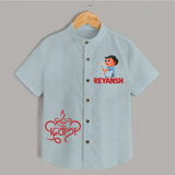 Bada Dhamaka Diwali Shirt - ARCTIC BLUE - 0 - 6 Months Old (Chest 23")