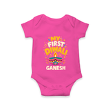 My First Diwali Romper - HOT PINK - New Born (Chest 14")