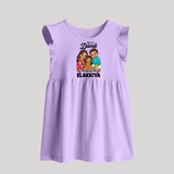 My First Diwali Family Celebration Baby Frock - LILAC - 0 - 3 Months Old (Chest 17")