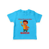 Official Dhamaka Baby Diwali T shirt - SKY BLUE - 0-5 Months Old (Chest 17")