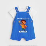 Official Dhamaka Baby Diwali Dungaree - COBALT BLUE - 0 - 5 Months Old (Chest 18")