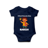 Official Dhamaka Baby Diwali Romper - NAVY BLUE - New Born (Chest 14")