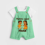 Phataka Squad Diwali Dungaree - GREEN - 0 - 5 Months Old (Chest 18")