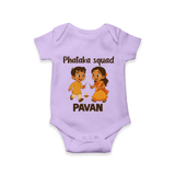 Phataka Squad Diwali Romper - LILAC - New Born (Chest 14")