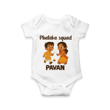 Phataka Squad Diwali Romper - WHITE - New Born (Chest 14")
