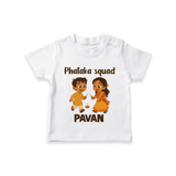 Phataka Squad Diwali T shirt - WHITE - 0-5 Months Old (Chest 17")