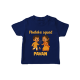 Phataka Squad Diwali T shirt - NAVY BLUE - 0-5 Months Old (Chest 17")