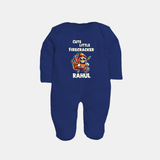 Cute Little Firecracker Diwali Full Body Suit - NAVY BLUE - New Born (Chest 7.5")