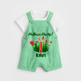 Pattasu Party Diwali Dungaree - GREEN - 0 - 5 Months Old (Chest 18")