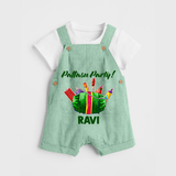 Pattasu Party Diwali Dungaree - MINT GREEN - 0 - 5 Months Old (Chest 18")