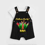 Pattasu Party Diwali Dungaree - BLACK - 0 - 5 Months Old (Chest 18")