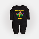 Pattasu Party Diwali Full Body Suit - BLACK - New Born (Chest 7.5")